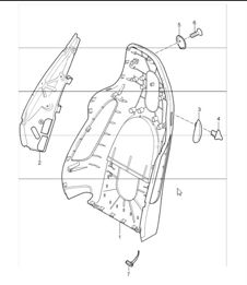 backrest shell, sports seat 997 GT3 2007-11 backrest shell, sports seat 997 GT3 2007-11