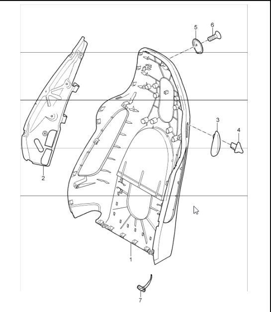 Diagram 817-30 Porsche Cayman 987C/981C (2005-2016) Body