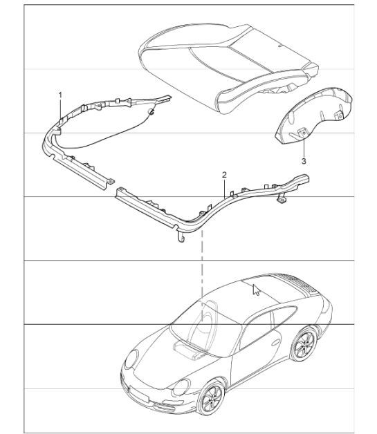 Diagram 817-53 Porsche Cayman 987C/981C (2005-2016) Body