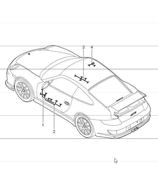 Diagram 902-15 Porsche Cayman 987C/981C (2005-2016) Electrical equipment