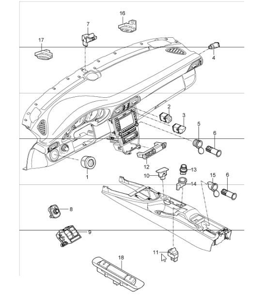 Diagram 903-05 Porsche Cayenne Coupe Turbo S E-Hybrid V8 4.0L 550Hp 