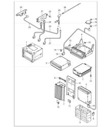 radio, control part, navigation system, booster 997 GT3 UPTO 2008