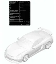 Aplicador de retoque de pintura / Pinturas 981C Cayman GT4 2016