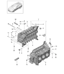 曲轴箱外壳 981C Cayman GT4 2016