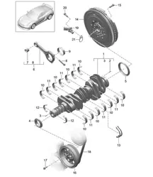 Crankshaft 981C Cayman GT4 2016