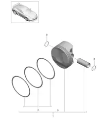 Kolben 981C Cayman GT4 2016