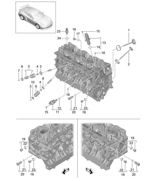 Diagram 103-005 Porsche Boxster 986/987/981 (1997-2016) Engine