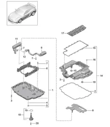 Cárter de aceite 981 Cayman GT4 2016