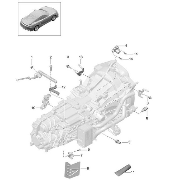 Diagram 302-010 Porsche Cayenne V6 3.0L Diesel 245 CV Trasmissione