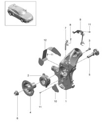 Portaruota/Mozzo ruota 981C Cayman GT4 2016