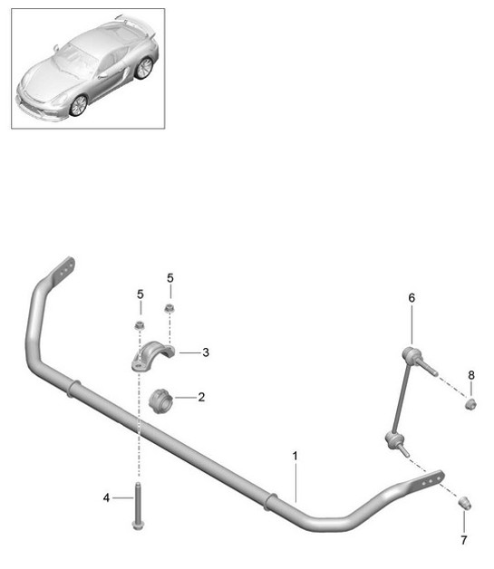 Diagram 402-005 Porsche Cayenne 3.6L 2007>> Front Axle, Steering 