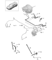 Tubi freno / Avantreno - ANTERIORE - 981C Cayman GT4 2016