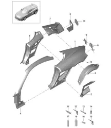 Parte laterale 981C Cayman GT4 2016