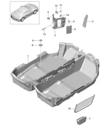 Bodenbelag 981C Cayman GT4 2016