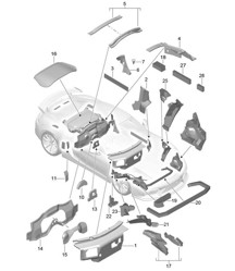 Carrosserie / Insonorisation 981C Cayman GT4 2016