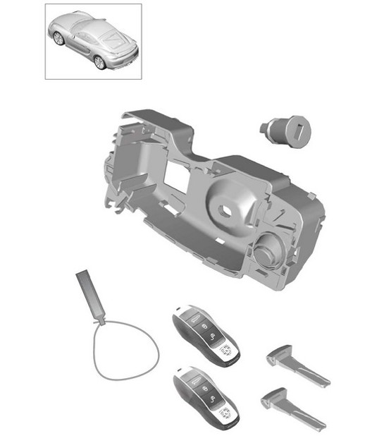 Repair set / Set of locks (PR:-625) 981C Cayman GT4 2016