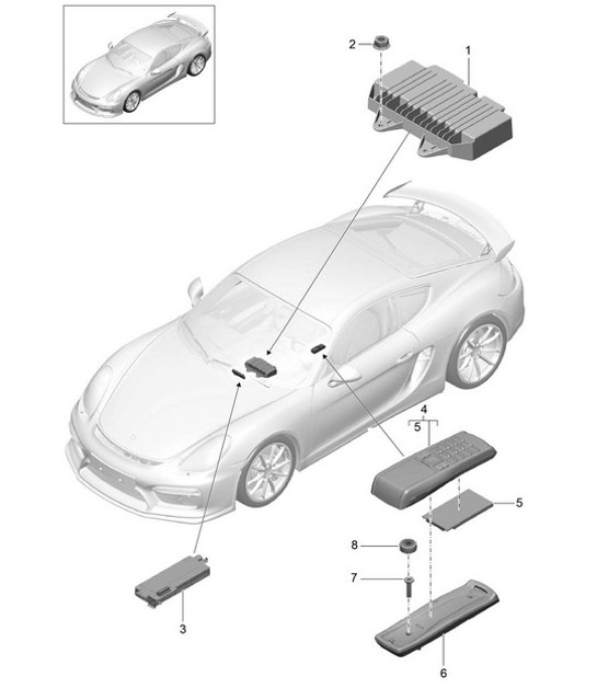 Diagram 911-010 Porsche 918 Spyder 4.6L 