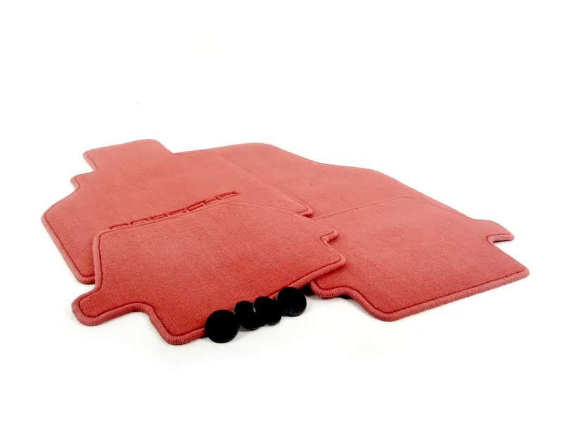 1 set floor mats Boxster red 00004480084M30