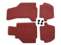 1 set floor mats Boxster red 00004480203M30