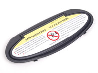 Mirror housing satin black 9867319010101C