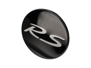 Wieldop voor centrale wielvergrendeling, zwart met zilver RS-logo. Porsche 997 GT3 RS 2010-13 - 99736120793