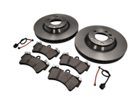 Paquete de pastillas y discos de freno delanteros. Porsche Cayenne 957 V8 4.8L - 95535140X51BRE, 95535140X51, 95535193916BRE, 95535193916, 95561236502