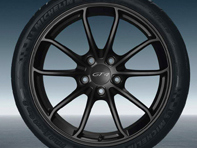 Cerchi in lega GT4 da 20' in colore nero (satinato-lucido). Porsche originale - 98104460301