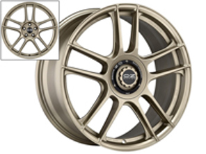 20' OZ Indy HLT White Gold Centre Lock Look Wheels For Porsche Car