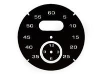 Quadrante strumento crono sport, nero. Porsche 997 / 991 / Boxster / Cayman / Panamera - 97641997021 - F97 641 997 021, F97641997021