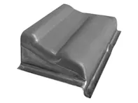 Deurscharnier paal onderkant. Porsche 914 - 91450190310, 91450190410 - PP346ECL, PP346ECR, P346ECL, P346ECR