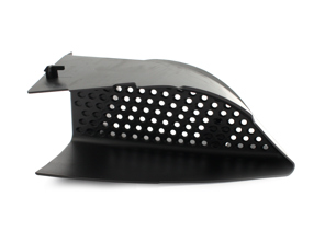 Aleta de guía de aire del parachoques delantero. Porsche 95B.1 Macan 3.6L - 95B121700C, 95B121699C, 95B121699C1E0, 95B121700C1E0