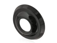 Rosette for window crank and interior handle, Black. Porsche 356 Pre-A - 35653711700