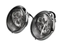 Headlamps chrome rim with LED internals LHD Clear Lens Porsche 911/964 - 91163111499, 91163111299, 91163111399