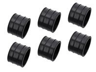 Gummimanschetten für den Lufteinlass, 6er-Set. Porsche 911 SC 1978-83 - 92811015801, 92811015800