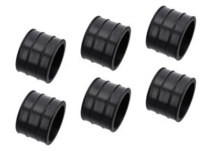 进气口橡胶套管，一套6个。适用于保时捷911 SC 1978-83款车型。 - 92811015801, 92811015800