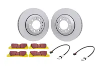 FRONT Sports Brake Disc and Pads Set. Porsche 957 Cayenne turbo >>2008 - 95535140160, 95535140161, 958615301, 95535140260, 95535140261, 958615302, 95535193962, 95835193900, 95535193963, 95535193965, 95835193901, 95835193910, PAA698151, 95561236562