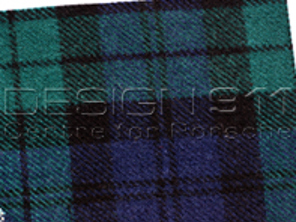 Tissu Porsche Classic SCHOTTENKARO Vert - Bleu - P9111352