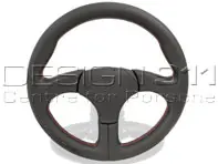 Volante deportivo sin airbag Negro con Costuras Rojas. Porsche 928 - 000043163158YR