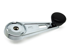 Manovella per finestrino, cromata. Porsche 911 1965-77 - 91154247100, 91154247102 - EP091108, 1688300200, URO-004136, 911770/15-C