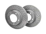 EBC 标准制动盘钻孔前部。保时捷 Boxster / Cayman D1667D - 98735140101, 98735140201 - D1667D