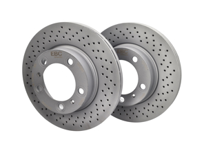 EBC Standard Bremsscheiben gebohrt vorn. Porsche Boxster / Cayman D1667D - 98735140101, 98735140201 - D1667D