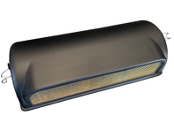 Coprifiltro aria in fibra di carbonio nero opaco (verniciato) con maglia in ottone. Porsche 911CIS 1973-83 - 91108012302, 93011018400, 91111018300 - CISaircleaner