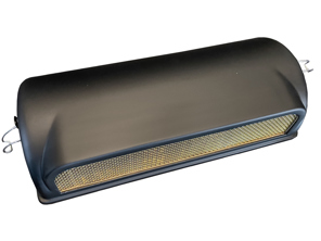 哑光黑色（涂漆）碳纤维空气滤清器盖，带黄铜网。保时捷 911CIS 1973-83 - 91108012302, 93011018400, 91111018300 - CISaircleaner