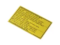 Aufkleber Motorölstand. Porsche 911 SC - 93000650400 - 1601500306