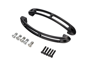 开槽哑光黑色内门拉手 6 7/8 英寸，一对。保时捷 911 - 90153106700 - InteriorHandle_6_7/8in_Slotted_Black