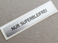 Adesivo per portello 'Nur Superbleifrei'. Porche 964 - 93070120305