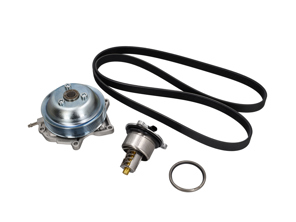 Kit pompe à eau, courroie et thermostat. Porsche 718 Boxster 2.0L / 718 Cayman 2.0L - 9A210605002, 9A210605001, 9A210605003, 9A110622603, 9A110622602, 9A712111000, 0PB121110A, 0PB121688, 9A2210222400/1