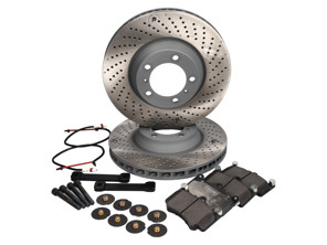 Disque et plaquettes de frein Mise à niveau vers 350 mm pour essieu arrière 996TT / C4S