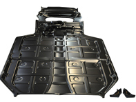 Piano del pavimento e sezione del serbatoio del carburante completi. Porsche 911 08/1967-07/1989 - 1683100800, 5911000, 90150105131, 91150105100, 91150105110, 91150105112, 91150105116, 91150105112GRV - 1683100800