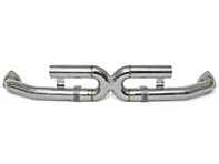 Silenziatore centrale di scarico bypass X-pipe. Porsche 997.2 Carrera 2009-2012 - 99711116032, 99711118032